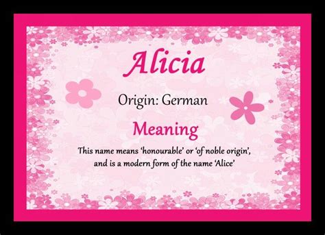 Alicia Name Origin
