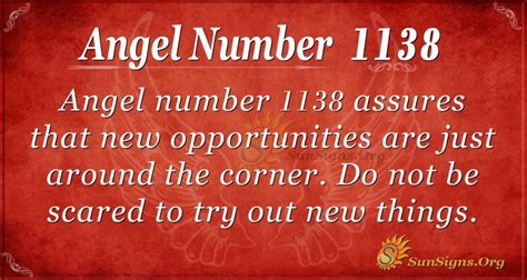 Angel Number 1138