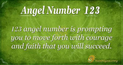 Angel Number 123 Meaning