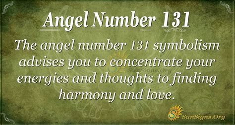 Angel Number 131 Meaning