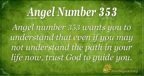 Angel Number 353 Meaning