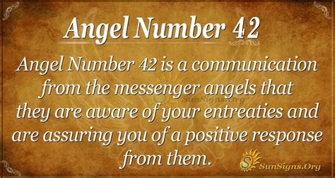 Angel Number 42