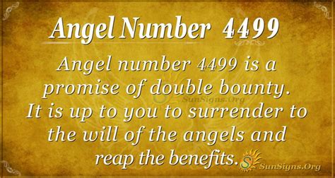 Angel Number 4499 Meaning