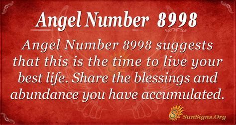 Angel Number 8998 Meaning