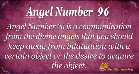 Angel Number 96 Meaning