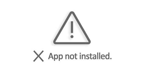 App Not Installed Error