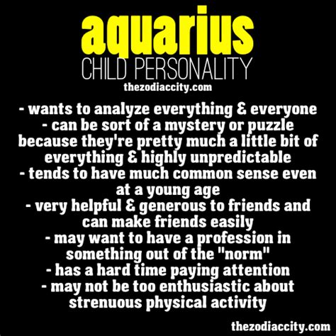 Aquarius Child Traits