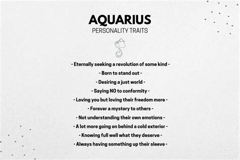 Aquarius Traits