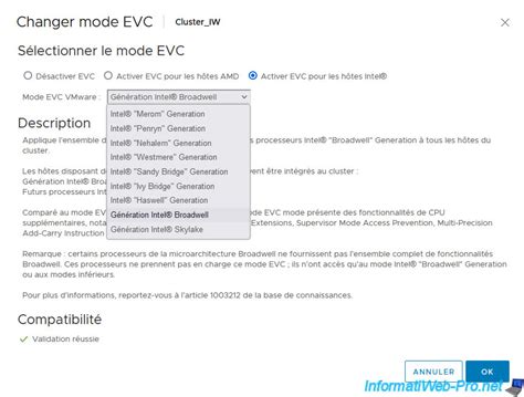 Available EVC Modes