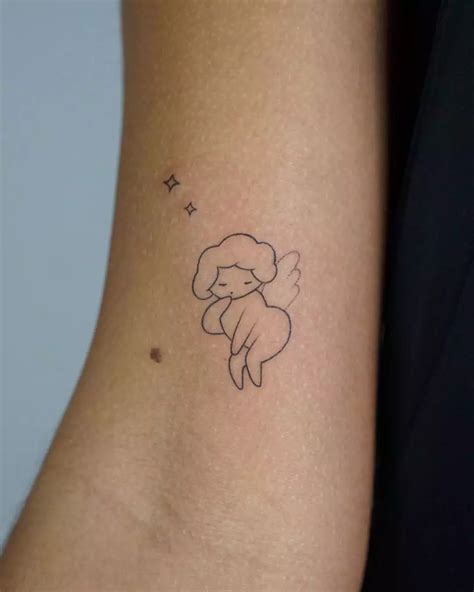 BB Cherub Sagittarius Tattoo