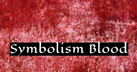 Blood Symbolism in Dreams