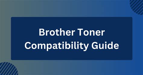 Brother Printer Compatibility