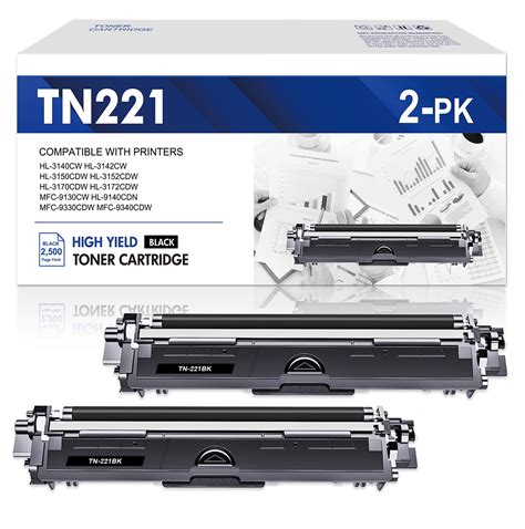 Brother TN221 & TN225 Toner Cartridges