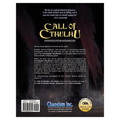 Call of Cthulhu Investigator Handbook