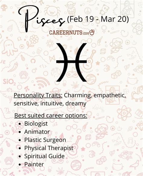 Career Options for Pisces Sign