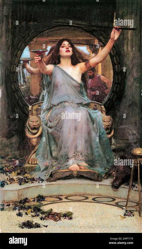 Circe Offering the Cup to Odysseus by John William Waterhouse