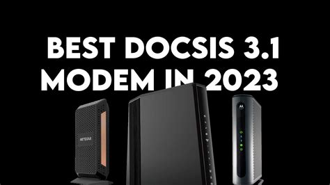 DOCSIS 3.1 modem
