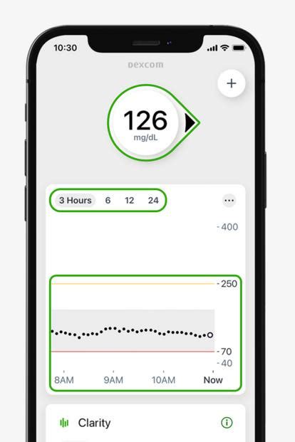 Dexcom G7 app on phone