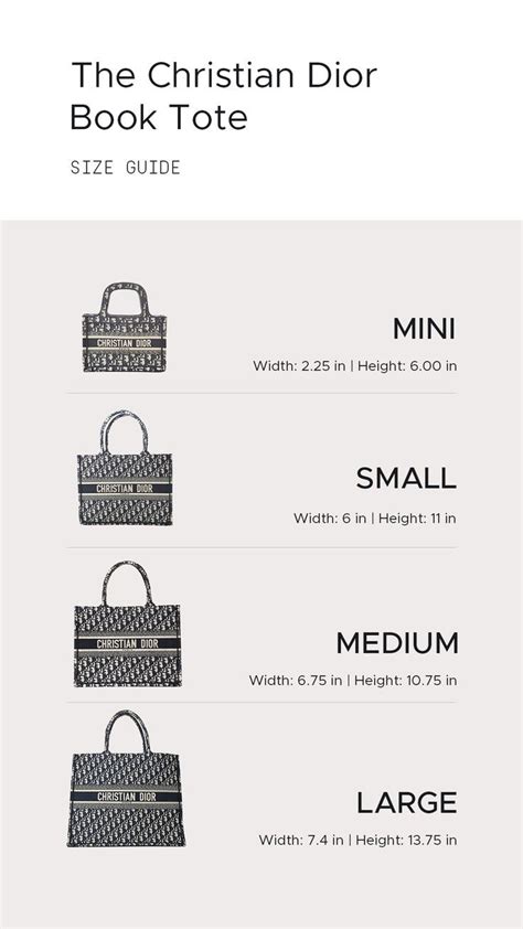 Dior Book Tote Sizes