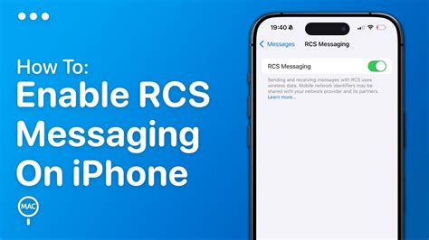 Enable RCS Messaging on iPhone