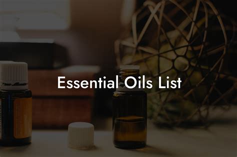 Essential Oils