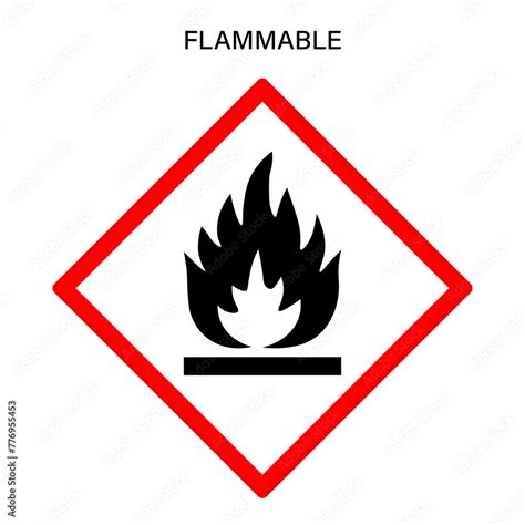 Flammable Warning Sign