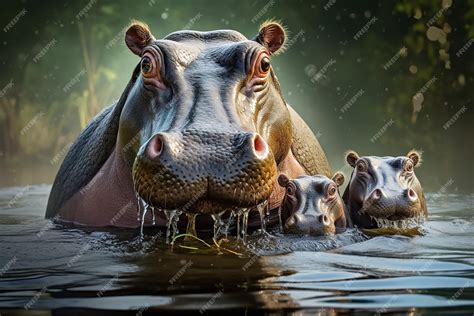 Hippopotamus Family
