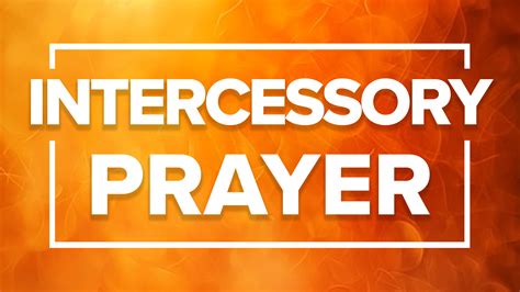 Intercessory Prayer