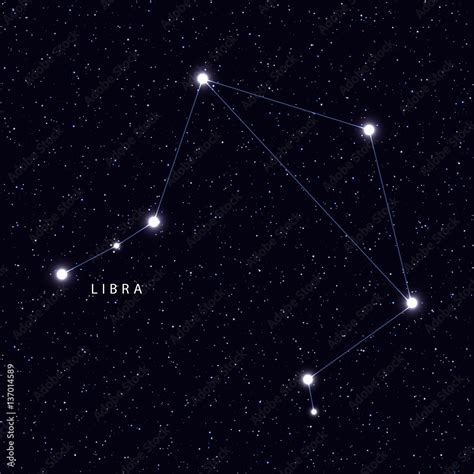 Libra Constellation Map