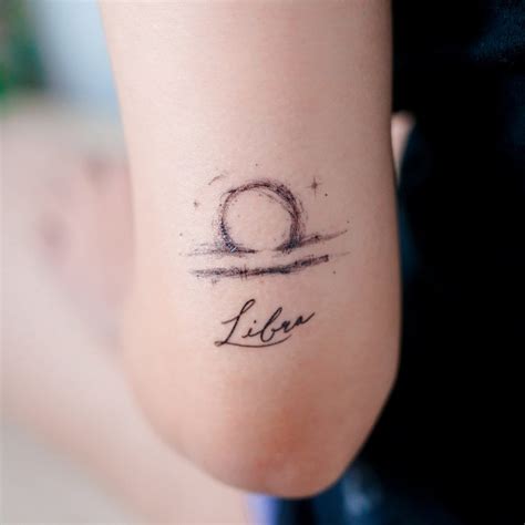 Libra Zodiac Symbol Tattoo