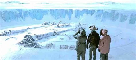 MacReady, Norris and Palmer discover the buried spacecraft