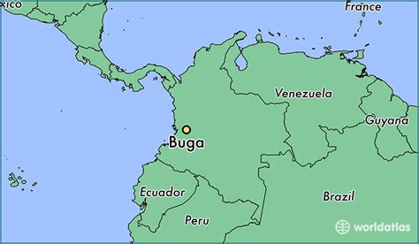 Map of Buga, Colombia