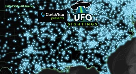 Map of UFO Sightings in Mexico