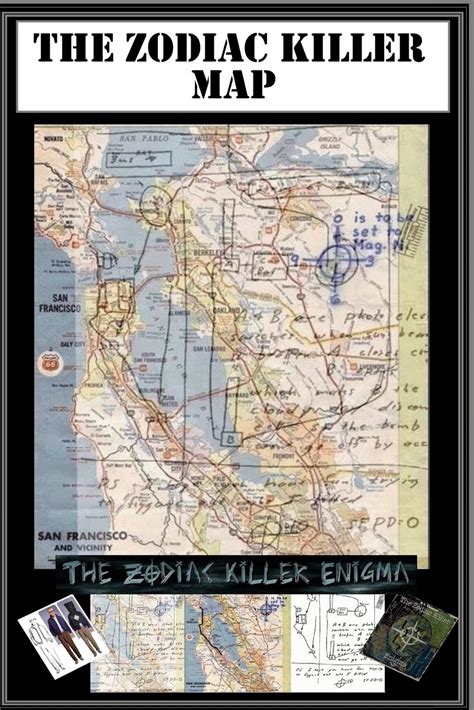 Map of Zodiac Killer Murders