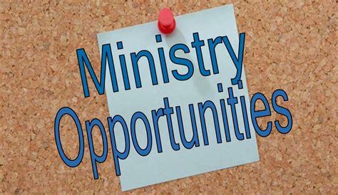 Ministry Opportunities