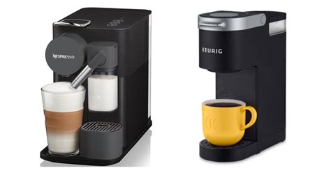 Nespresso and Keurig coffee makers