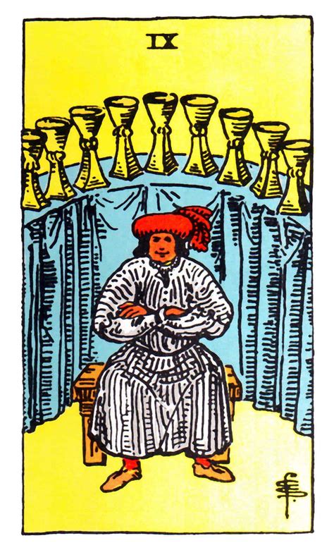 Nine of Cups Tarot Card