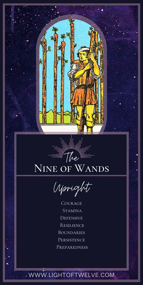 Nine of Wands Tarot Card