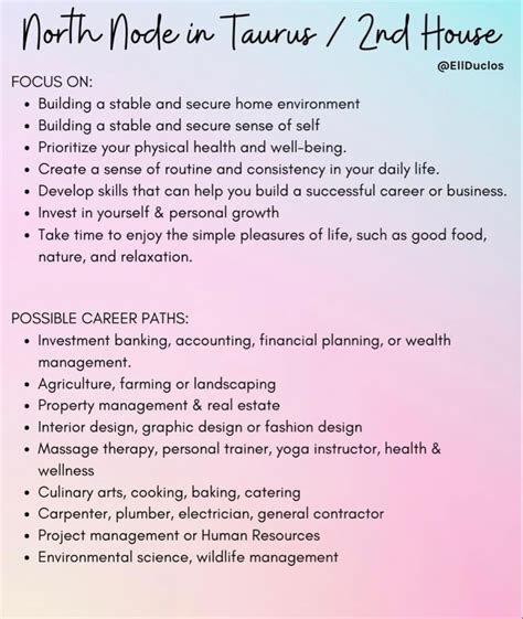 North Node in 2nd House