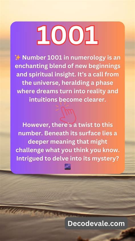Numerology of 1001