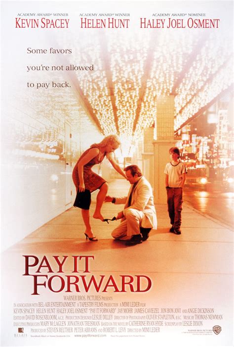 Pay It Forward Movie Poster