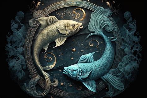 Pisces Zodiac Art