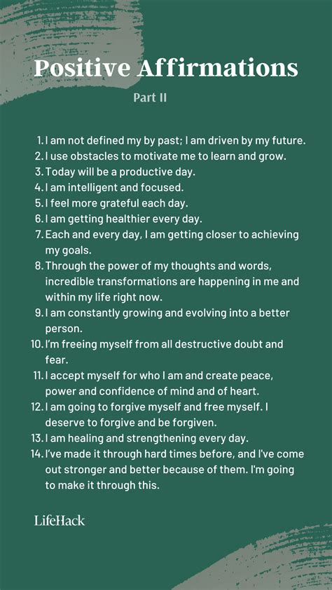 Positive Affirmations