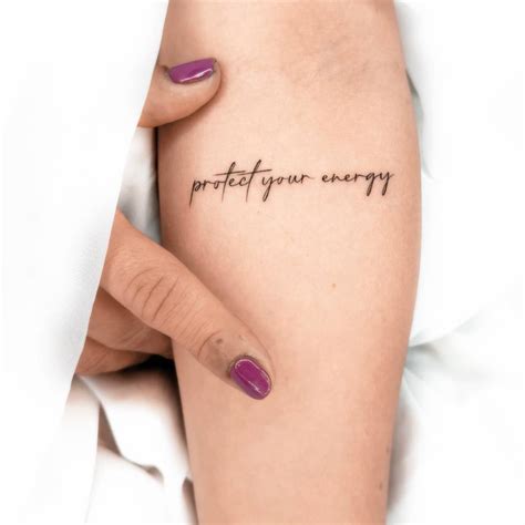 Protect Your Energy Tattoo