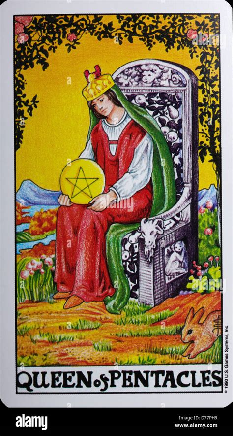 Queen of Pentacles Tarot Card