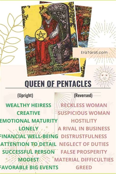 Reversed Queen of Pentacles