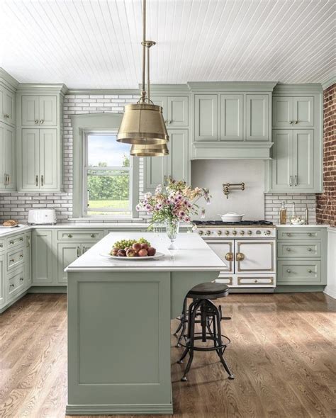Sage Green and Gray Kitchen