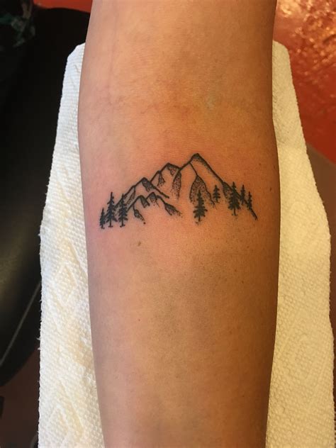 Sagittarius Mountain Range Tattoo