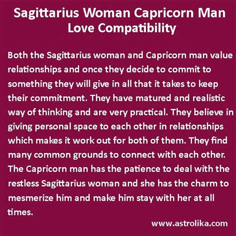 Sagittarius Woman and Capricorn Man