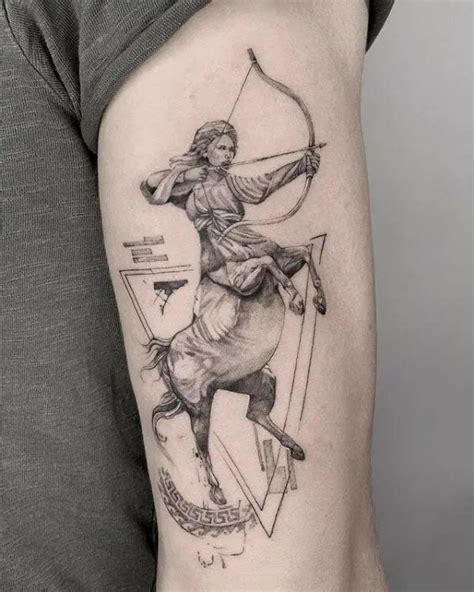 Scenic Portrait Sagittarius Tattoo